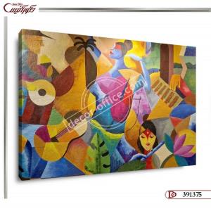 تابلو مدرن سبک کوبیسم R0257