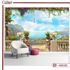 پوستر دیواری پنجره ساحلی طبیعت 450193