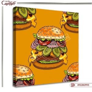تابلو دیواری فست فود S2993