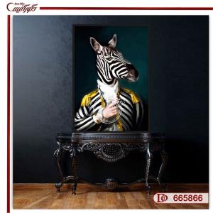 تابلو دیواری پرتره گورخر R665866