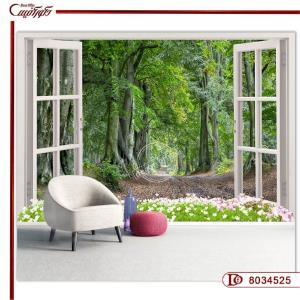 پوستر دیواری منظره طبیعت جنگلی 8034526