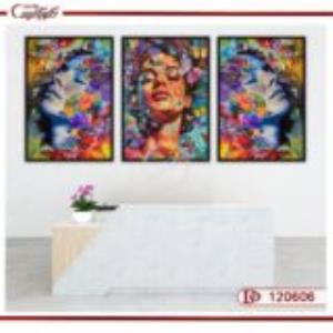 تابلو ست گرافیکی آرایشگاه زنانه L120606