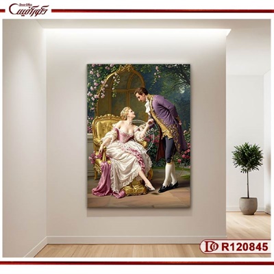 تابلو عاشقانه نجیب‌زادگان در باغ R120845