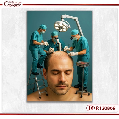 تابلو کاشت مو فانتزی R120869