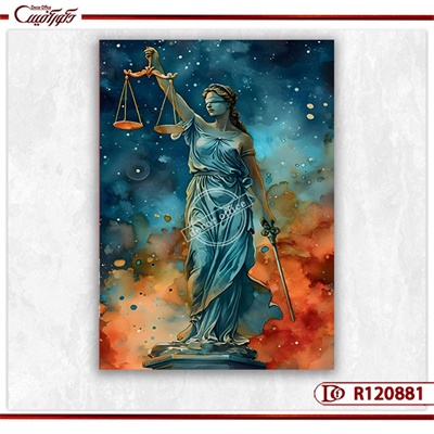 تابلو فرشته عدالت مدرن R120881