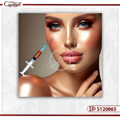  تابلو کلینیک زیبایی طرح تزریق ژل و جوانسازی پوست S120865