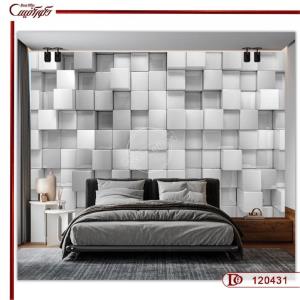 کاغذ دیواری سه بعدی هندسی مکعبی 120431