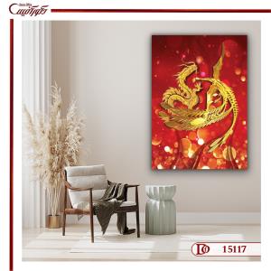 تابلو ققنوس و اژدها S15117