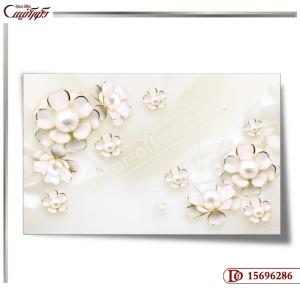 کاغذ دیواری سه بعدی گل 6286
