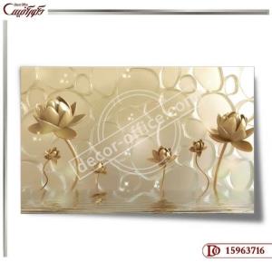 کاغذ دیواری سه بعدی گل 3716