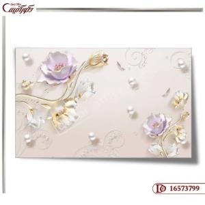 کاغذ دیواری سه بعدی گل 3799