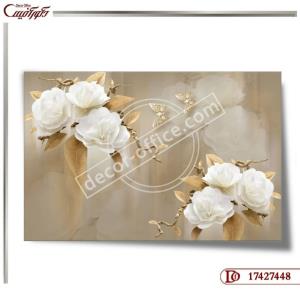 پوستر دیواری گل سه بعدی 7448