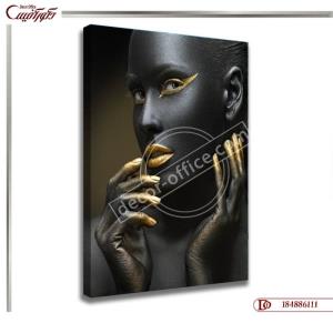 تابلو چهره زن سیاه پوست R6111