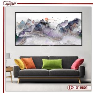 تابلو نقاشی کوه انتزاعی E310801