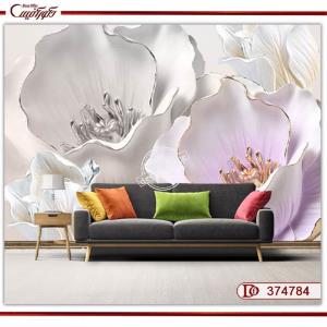 پوستر دیواری سه بعدی گل ساده 374784