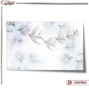 کاغذ دیواری سه بعدی گل 3064