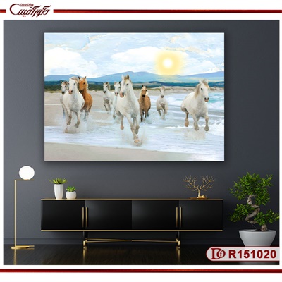 تابلو 9 اسب در آب R151020