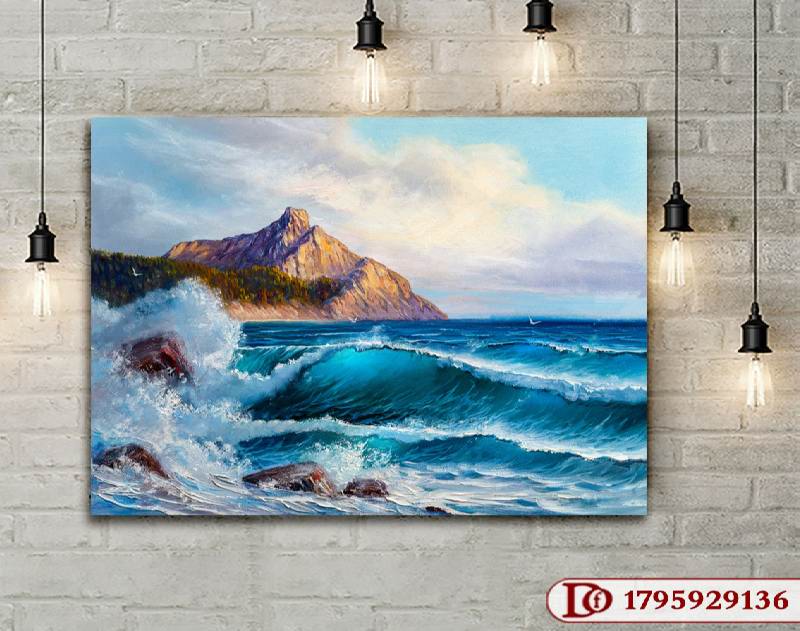 تابلو منظره چاپی روی بوم